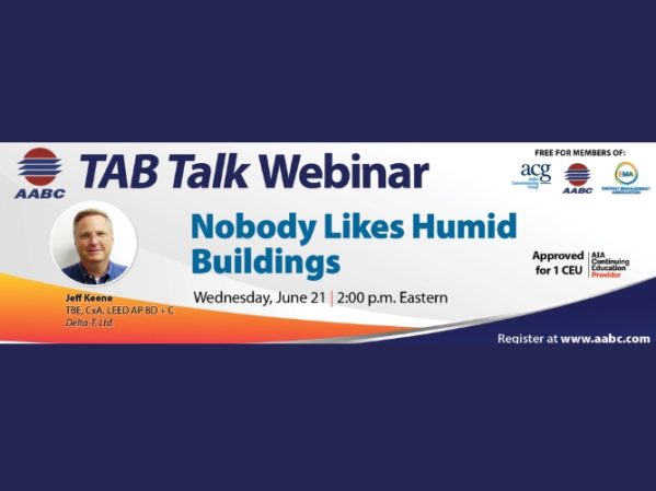 AABC举办TAB Talk网络研讨会“没人喜欢潮湿的建筑”