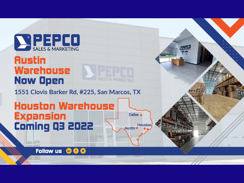 Pepco销售和市场在德克萨斯州中部开设了新的仓库