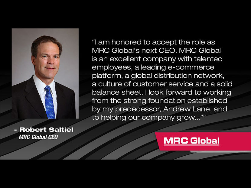 MRC Global任命Rob Saltiel为首席执行官