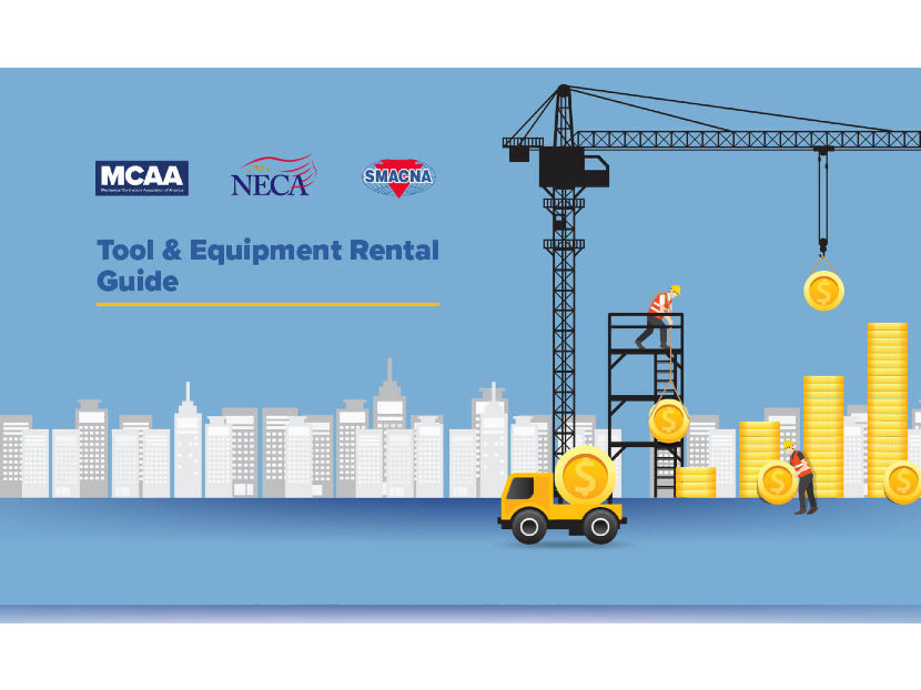 MCAA, NECA和SMACNA发布联合工具和设备租赁指南