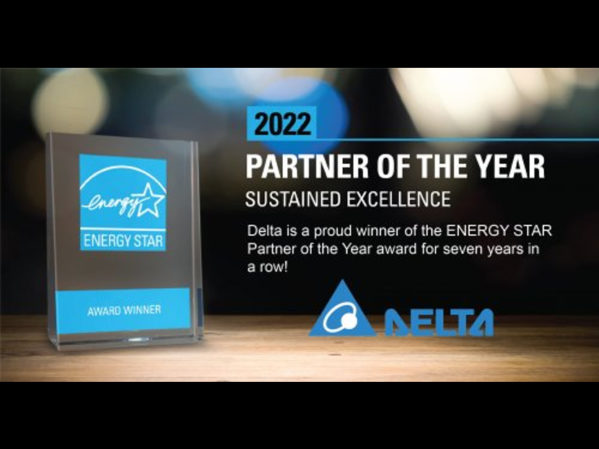 Delta连续获得第七年的能源之星奖