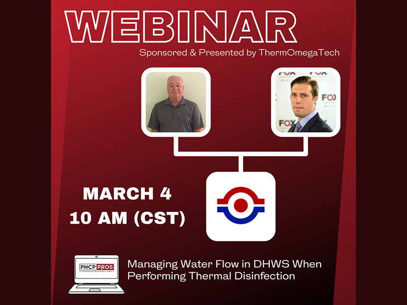 ThermOmegaTech to Sponsor, Present PHCPPros Webinar: 