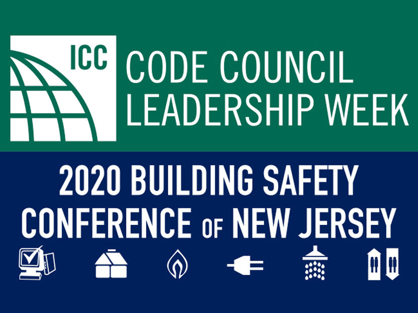 2020年新泽西州规范委员会领导周和建筑安全会议开始注册